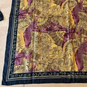 Vintage Harve Bernard celestial scarf